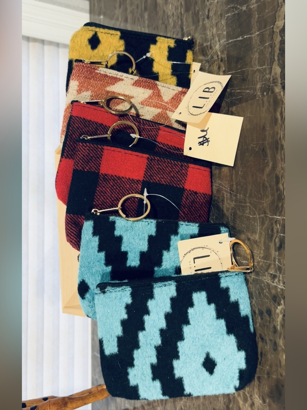 Western Aztec Blanket Wristlet Keychains 🤠✨